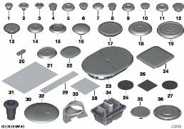 SEALING CAP/PLUG diagram for BMW X1 E84 20i