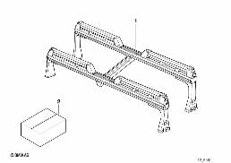 SKI RACK diagram for BMW 3 Series E30 320i