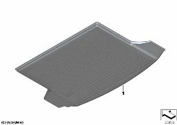 MULTIFUNCT.LUGG.COMPARTM.MAT W.FOLD.CONT diagram for BMW 6 Series F12 LCI 640i