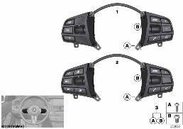 SWITCH, STRNG WHEEL, MULTIFUNCTION, BASE diagram for BMW 3 Series F31 328i