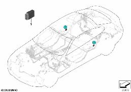 CONTROL UNIT, LCPA MODULE diagram for BMW 4 Series F32 428iX