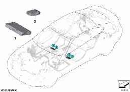 CONTROL UNIT FOR SEAT MODULE diagram for BMW 2 Series F22 LCI 220i