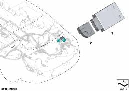 CONTROL UNIT FOR TRAILER MODULE diagram for BMW 7 Series F01 LCI 740dX