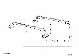Trägerbrücke diagram for BMW 7 Series E32 750iL