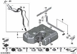 SCR TANK / MOUNTED PARTS / LINES