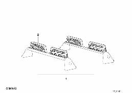 SKI HOLDER diagram for BMW 8 Series E31 850Ci