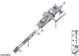 MANUALLY ADJUST. STEERING COLUMN diagram for BMW 1 Series F40 128ti