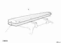 Coffre a skis diagram for BMW 5 Series E39 525td