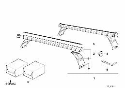 RACK SUPPORT diagram for BMW 3 Series E36 318is