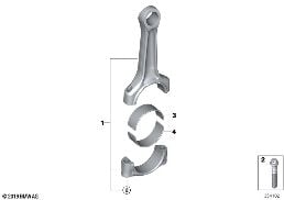 CRANKSHAFT CONNECTING ROD diagram for BMW 2 Series F45 Active Tourer LCI 216d