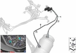 LAMBDA PROBE FIXINGS diagram for BMW i8 I12 LCI i8