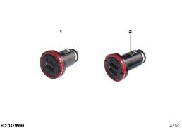 MINI USB CHARGER diagram for BMW MINI Countryman F60 Cooper