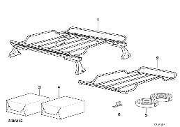 LUGGAGE BASKET diagram for BMW 8 Series E31 850Ci