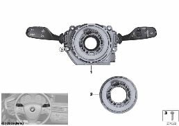 SWITCH UNIT STEERING COLUMN diagram for BMW X5 F15 30dX