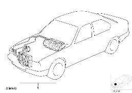 AIR CONDITIONING diagram for BMW 5 Series E34 525i