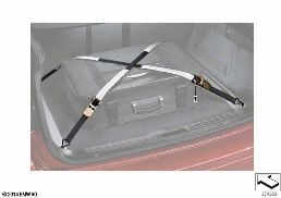 Pas napinający bagażnika diagram for BMW MINI F55 Cooper