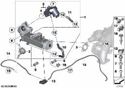 Riduzione gas di scappam.raffreddamento diagram for BMW X6 F16 40dX