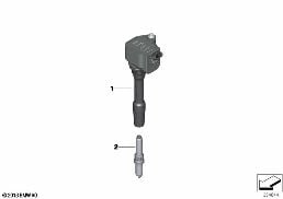 IGNITION COIL/SPARK PLUG diagram for BMW 2 Series F46 Gran Tourer 220i