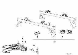 Porte surfboard diagram for BMW 5 Series E39 525td