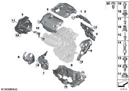 ENGINE ACOUSTICS diagram for BMW i8 I12 LCI i8