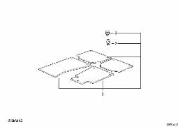 Fussmatten diagram for BMW 7 Series E32 750iL