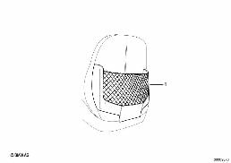 RETROFIT, NET BAG AT SEAT BACKREST diagram for BMW 3 Series E36 M3