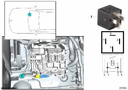 Przekaźnik podgrzew. przedniej szyby K18 diagram for BMW MINI F56 LCI JCW