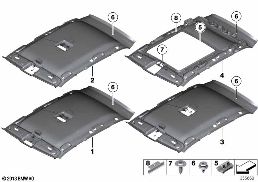 HEADLINING diagram for BMW X1 E84 20i