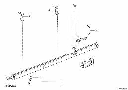 ROLLER SUN VIZOR, REAR DOOR diagram for BMW 3 Series E30 318i