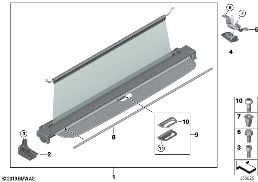 COMBINATION BLIND diagram for BMW X5 M F85 X5 M