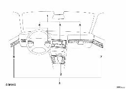 FINE WOOD TRIM diagram for BMW 3 Series E30 320i