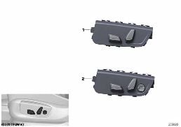 SEAT ADJUSTMENT SWITCH, DRIVER diagram for BMW X5 F15 30dX