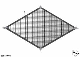 Siatka podłogi bagażnika diagram for BMW 7 Series E65 745i
