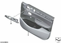 DOOR TRIM PANEL, FRONT diagram for BMW X4 F26 28iX