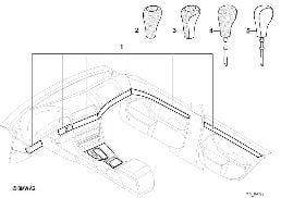 Equipem.ult.,finition en bois préc diagram for BMW 5 Series E39 525td
