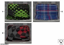 Çok fonksiyonlu kapak diagram for BMW MINI Cabrio F57 One