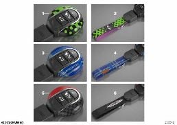 KEY CAP AND LANYARD diagram for BMW MINI Countryman F60 Cooper