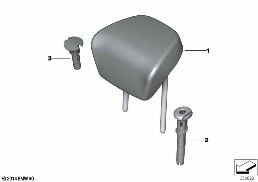 REAR SEAT HEAD RESTRAINT diagram for BMW 4 Series F36 Gran Coupé 420i