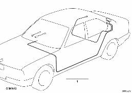 REAR WINDOW ANTENNA diagram for BMW 8 Series E31 850Ci
