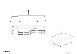 CASSETTEN RADIO diagram for BMW 3 Series E30 320i