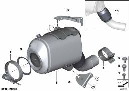 CATALYSER/DIESEL PARTICULATE FILTER