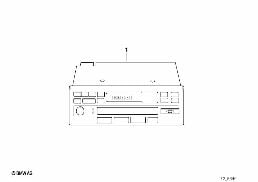 CASSETTE/RADIO WITH CD CONTROL diagram for BMW 3 Series E30 320i