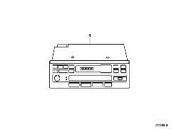 CASSETTE/RADIO WITH CD CONTROL