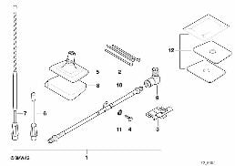 RETROFIT KIT, WINDOW ANTENNA diagram for BMW 3 Series E36 318is