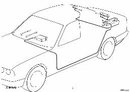 Antennen-Diversity diagram for BMW 7 Series E32 750iL