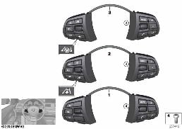 SWITCH, STRNG WHEEL, MULTIFUNCTION, BASE diagram for BMW X5 F15 30dX