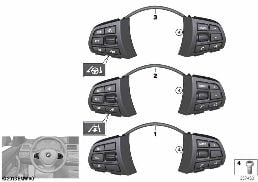 SWITCH, STRNG WHEEL, MULTIFUNCTION SPORT diagram for BMW X6 F16 35i
