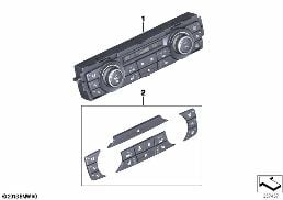 Kontrol paneli, Klima otomatiği-High diagram for BMW X3 F25 35iX