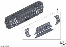 AUTOMATIC AIR CONDITIONING CONTROL diagram for BMW X1 E84 28iX