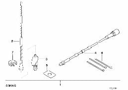SIDE WALL AERIAL RETROFIT KIT diagram for BMW 3 Series E36 325tds